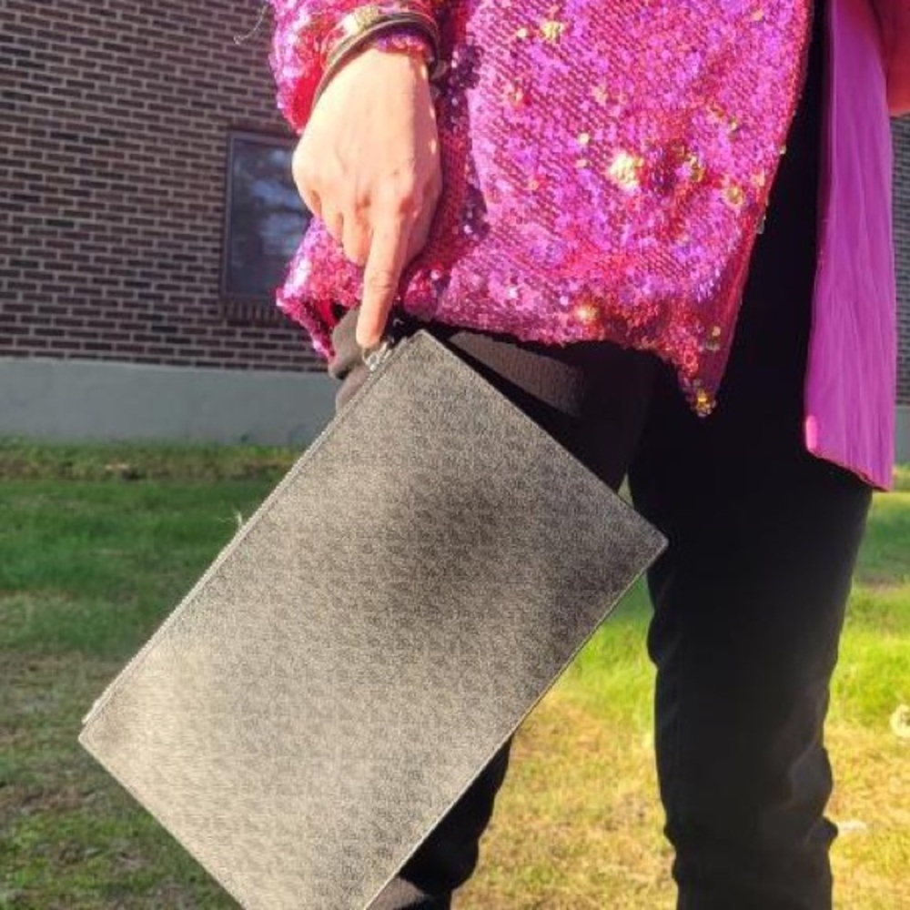 NWOT Michael Kors wristlet MK monogram